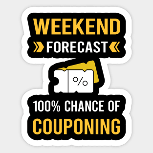 Weekend Forecast Couponing Coupon Coupons Couponer Sticker